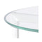 Spire Glass & Steel Round Table - Ex Display