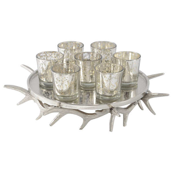 Nickel Antler Votive Holder