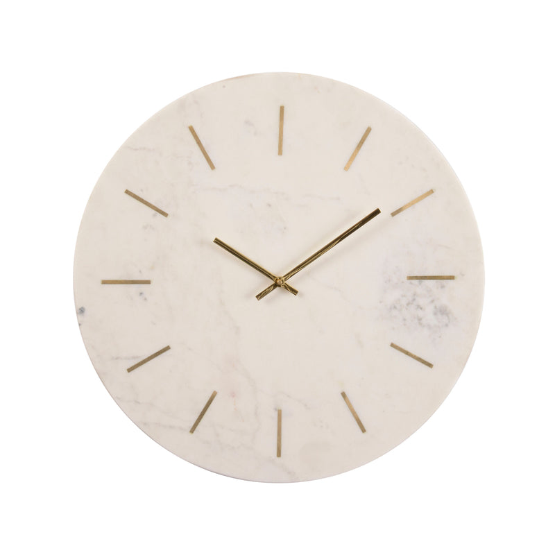 Marble and Brass Wall Clock