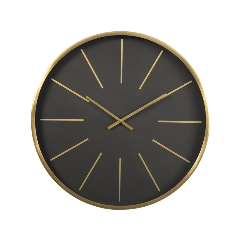 Black & Brass Wall Clock