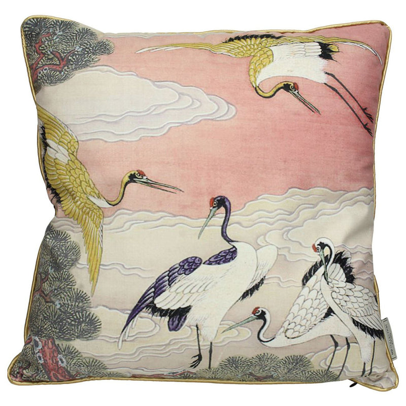 5 Crane Velvet Cushion