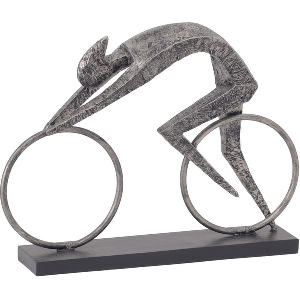 Abstract Cyclist Sculpture