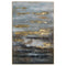 Large Abstract Grey And Gold Glass Image With Gold Frame