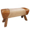 Vintage Leather Pommel Bench