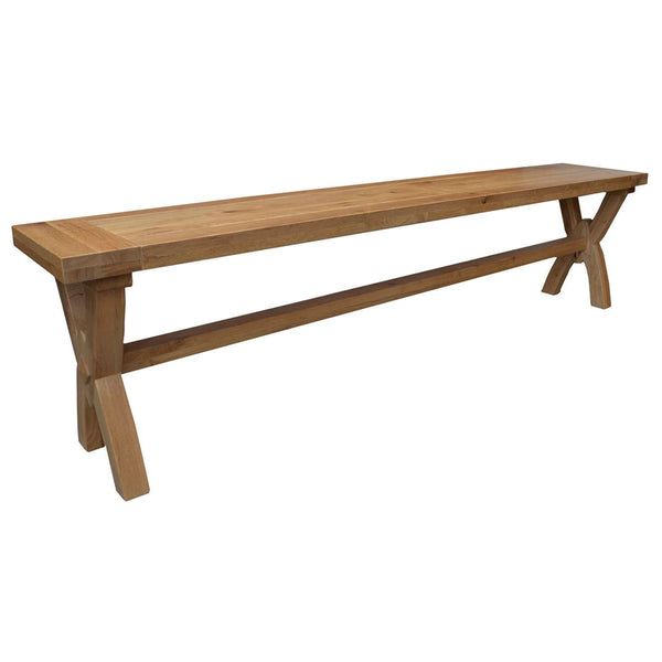 French Oak Ox Bow Bench Large
