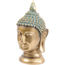 Golden Blue Buddha Head