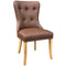 Burton Brown Fabric Chair