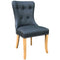 Burton Grey Fabric Chair