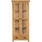 Country Oak Display Cabinet