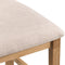 Country Oak Ladder Back Chair Fabric Seat