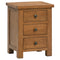 Oxford Rustic 3 Drawer Bedside