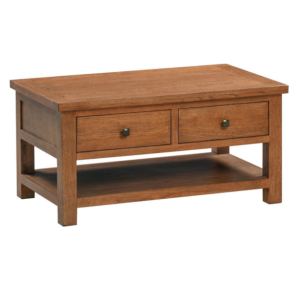 Oxford Rustic Coffee Table with 2 Drawers