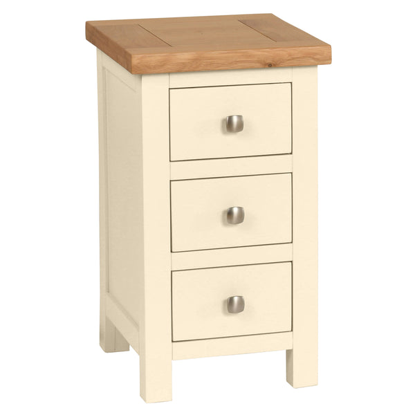 Oxford Painted Compact 3 Drawer Bedside