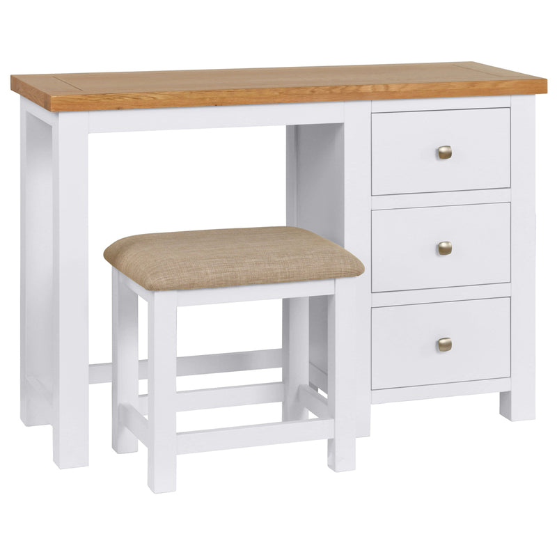 Oxford Painted Single Pedestal Dressing Table & Stool