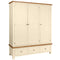 Oxford Painted Triple Wardrobe with 3 Drawers
