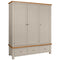 Oxford Painted Triple Wardrobe with 3 Drawers