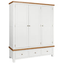 Oxford Painted Triple Wardrobe with 3 Drawers