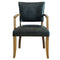 Ink Blue Leather Arm Chair