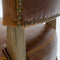 Tan Brown Leather Bar Stool