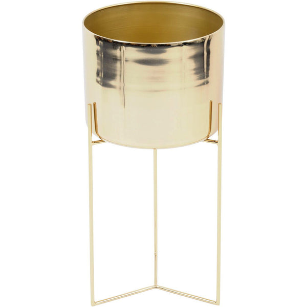 Gold Planter On Stand