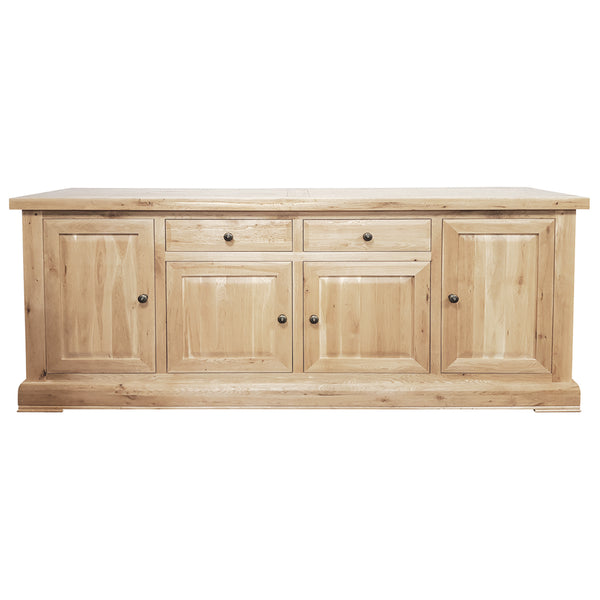 French Oak 4 Door Sideboard