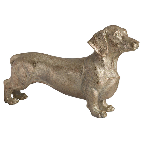 Gold Dachshund Sculpture