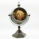 Green Moving Cog Table Clock
