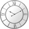 Round Grey Beaded Mirror Wall Clock