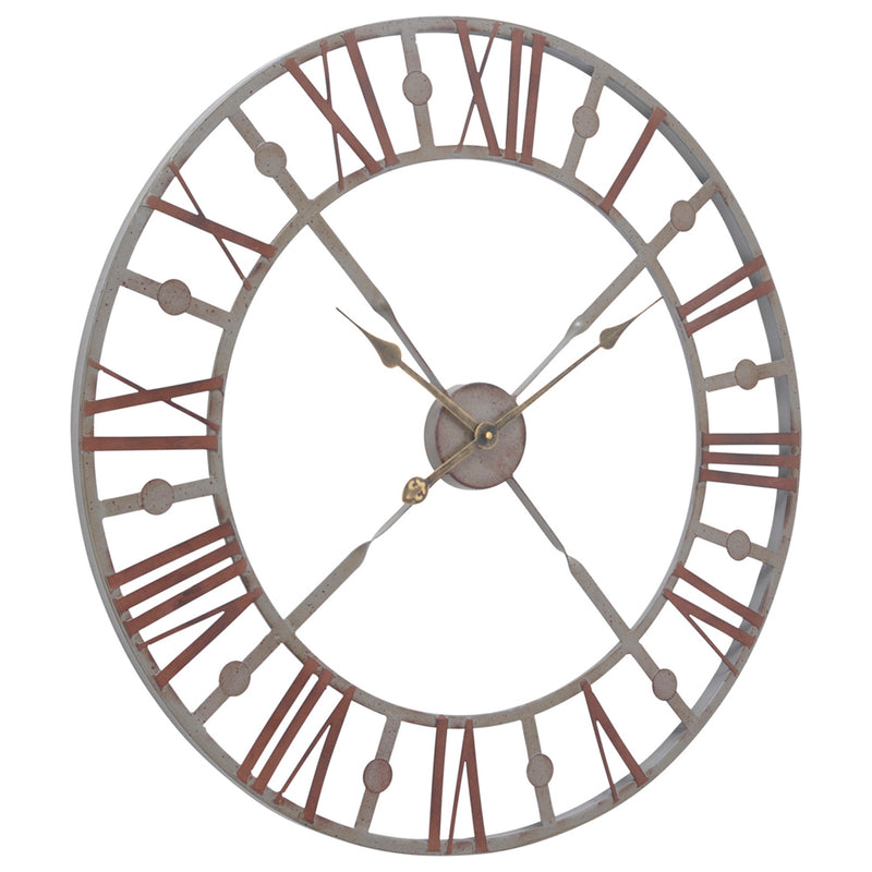 Antique Grey Skeleton Wall Clock