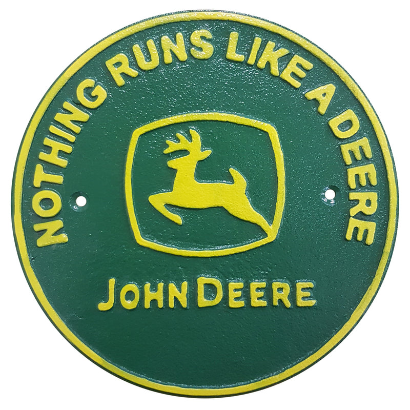 John Deere Metal Wall Plaque