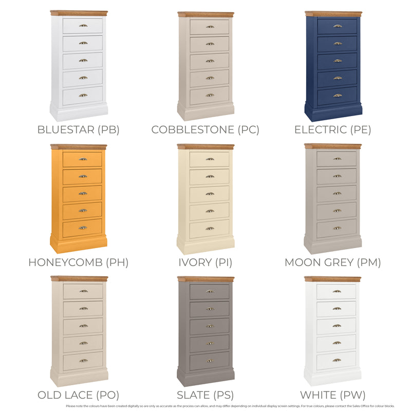 Eton Painted 5 Drawer Wellington