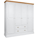 Eton Painted Quad Wardrobe with Drawers