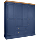 Eton Painted Quad Wardrobe with Drawers