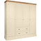 Eton Painted Quad Wardrobe with Drawers