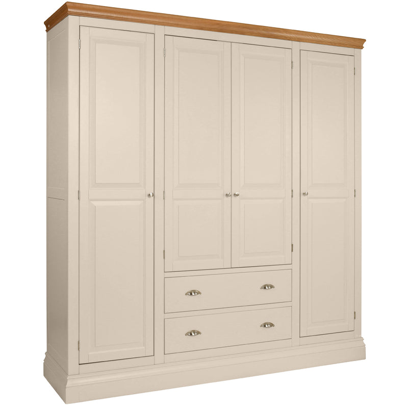 Eton Painted Quad Wardrobe with Drawers