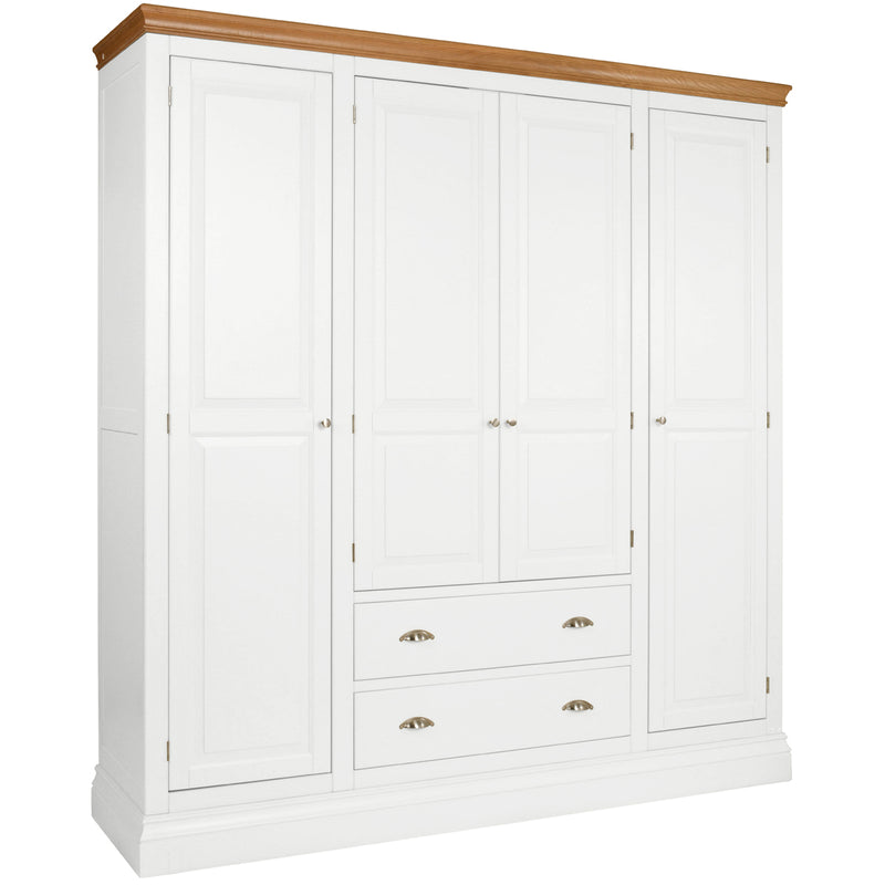 Eton Painted Quad Wardrobe with Drawers