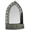 Large Arched Wall Mirror with Planter Tray