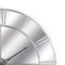 Large Silver Foil Mirrored Wall Clock
