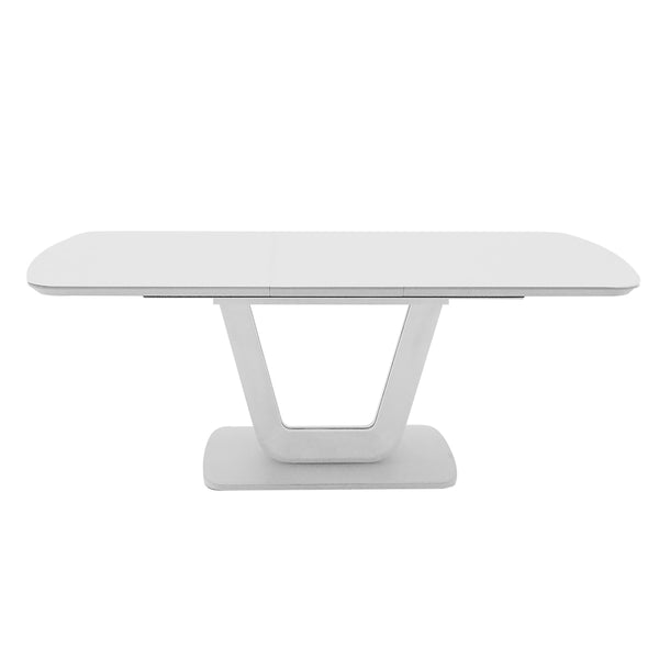 Lazzaro White Gloss Large Extending Dining Table