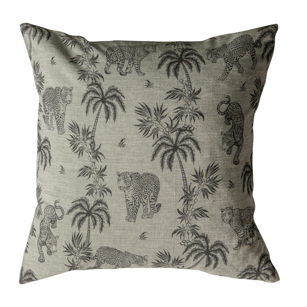 Leopard and Palm Tree Cushion