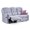 Lincoln Manual Recliner 3 Seat Sofa - Fabric