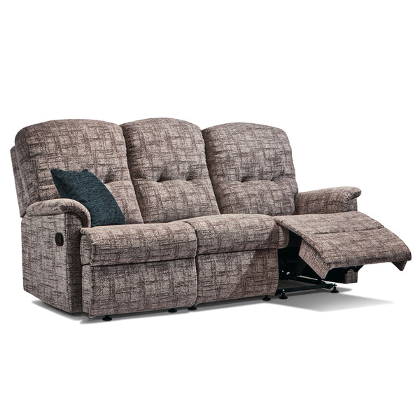 Lincoln Manual Recliner 3 Seat Sofa - Fabric
