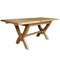 French Oak Petite Ox Bow Extending Dining Table 2 Leaves