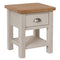 Canterbury Grey 1 Drawer Lamp Table