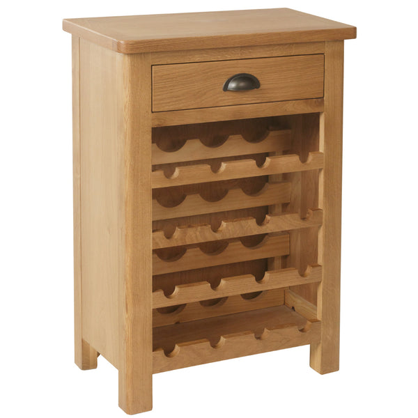 Canterbury Oak Wine Cabinet