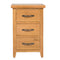 Richmond Oak 3 Drawer Bedside