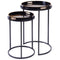 Black Coral Set of Side Tables