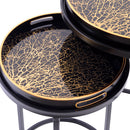 Black Coral Set of Side Tables