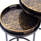 Black Coral Set of Side Tables