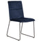 Victoria Velvet Chair - Blue - Ex Display